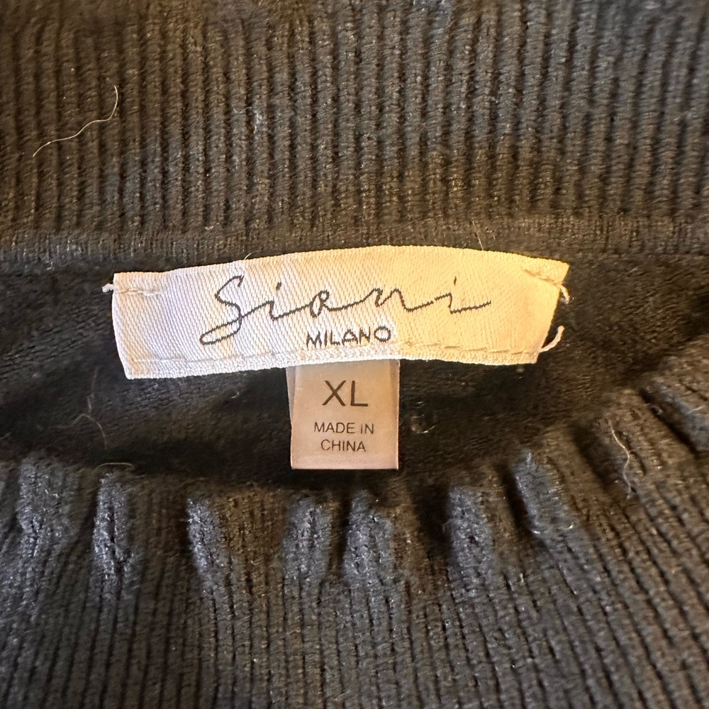 Sioni Milano Black Sweater XL